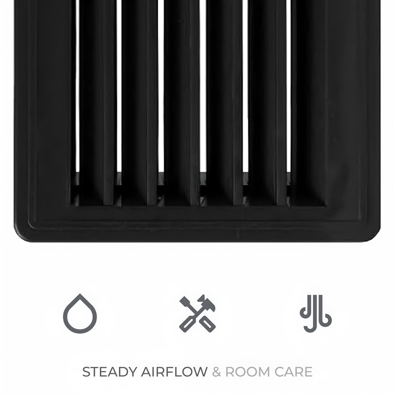 AWENTA 18" x 5" Inch Two Sided Black Door Air
