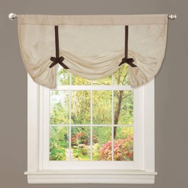 Lush Decor Lydia Valance, 28-Inch by 42-Inch, Beige
