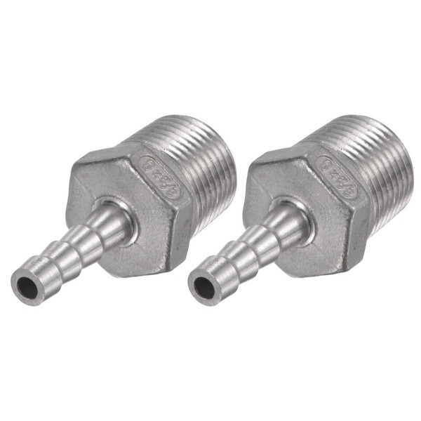 sourcing map Hose Nozzle Hose Connector 6 mm AD x
