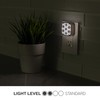 Lights by Night Decorative LED Night Light, Brushed Nickel Flower