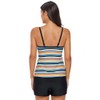 Fashionable Women Surf Clothing Rainbow Striped Sling Single Piece Set