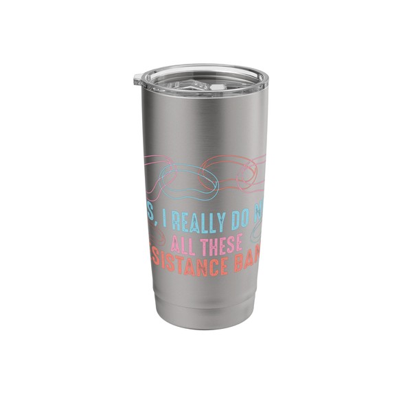Resistance Loop Bands Workout Design Stainless Steel Insulated Tumbler