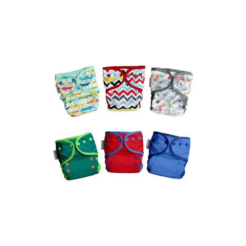 Pañales Ecológicos De Tela Ecobebe 6 Pack (elije Modelos)