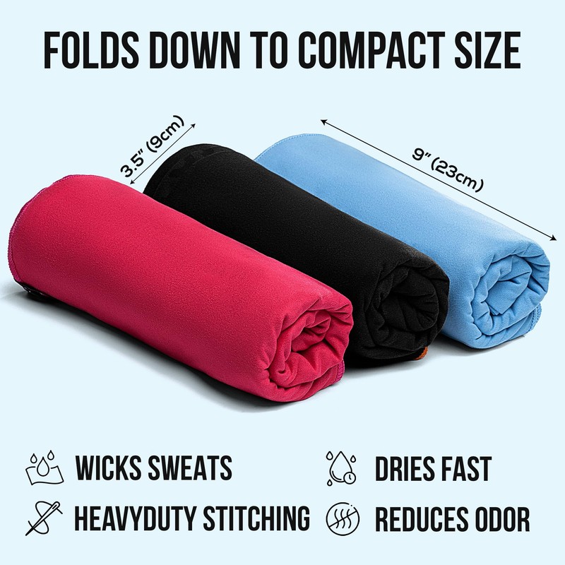 illusion Extra Large Microfibre Towel (80x180 cm) – Compact, Lightweight