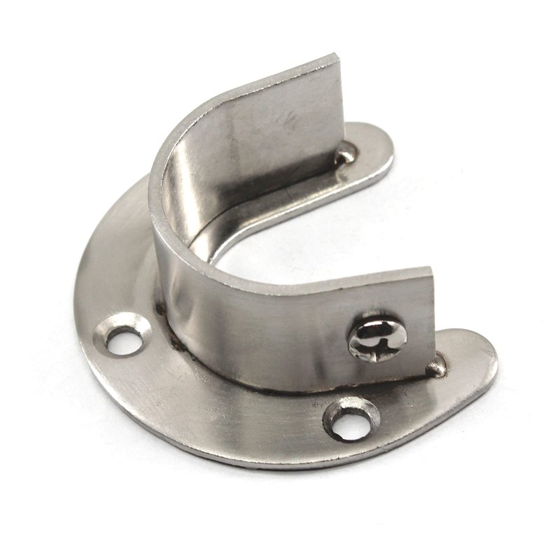 Stainless Steel Rod Flange Holder Bracket 25mm/1 inch Dia.(6 Pieces)