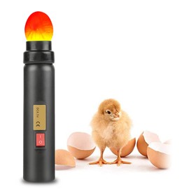 Rechargeable Egg Candler for Monitoring Eggs Development, LED Light Egg Tester with 2 Egg Chucks Bright Cool LED Light Egg Tester,For Experiment Exclusive