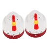SUPVOX 2pcs Cute Chicken Kitchen Timer Mechanical Wind Up Countdown
