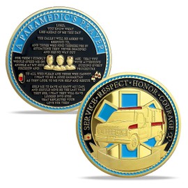Paramedic's Prayer Coin EMT Challenge Coin