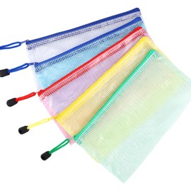 Threlaco 150 Pcs Dental Zipper Pouches Bulk Tooth Plastic Bags Clear Mesh Zipper Pencil Pouch Bags Hygiene Patient Care Merchandise 4 x 9inch for Dentist Clinics Classroom Organization Storage