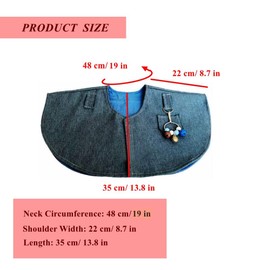 Parrot Anti-Scratch Shoulder Bird Anklet Toys, Multi-Functional Bird Diaper Flight Suits Pee Pads Diaper Poop Shawl for Small Medium Cockatiel Parakeet Macaw Lovebirds Finches (Shoulder Protector-XL)