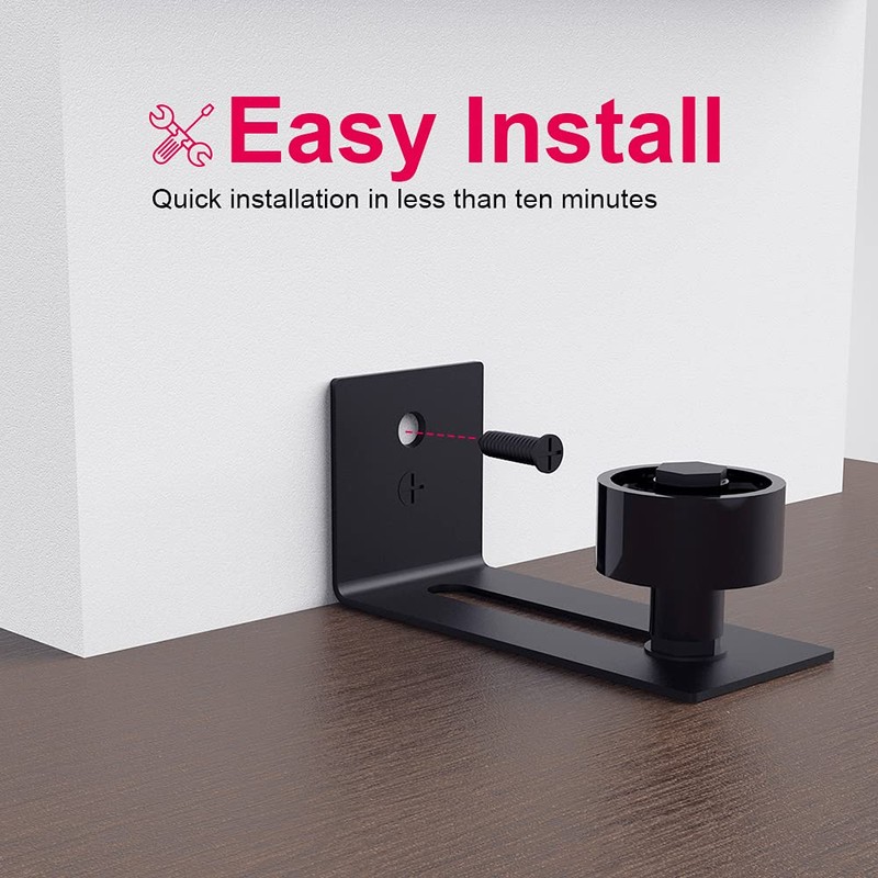G-PLUS Floor Guide for Sliding Barn Door Hardware Kit Wall-Mounted
