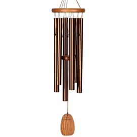 Woodstock Wind Chimes Amazing Grace Chime Medium (24'') Bronze Wind Chime Inspirational and Memorial Gifts Wind Chimes for Outside Patio Home or Garden Decor