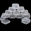 YILANJIN 12PCS Plastic Storage Cases Small Bead Organizers Clear Small