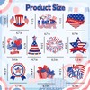 40Pcs 4th of July Decorations Hanging Swirls, Double Sided Independence