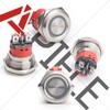 APIELE 10 Amp 25MM Latching Push Button Switch 12V Angel