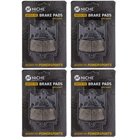 NICHE Brake Pad Set for Yamaha YZF R6S R1 FZ1 FZ6 YZF600R Raider YZF1000R Front Organic 4 Pack