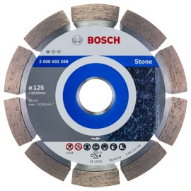 Bosch Professional Pro Diamond Cutting Disc Standard for Stone for Cutting Granite and Natural Stone (Diameter 125 mm), 2608602598