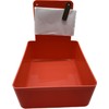 Dental Lab Pan Red 12/Box Quality Color Coded Organization
