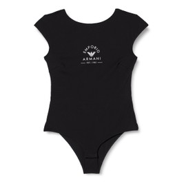Emporio Armani Women's Iconic Stretch Cotton Logo Band Brief Body, black