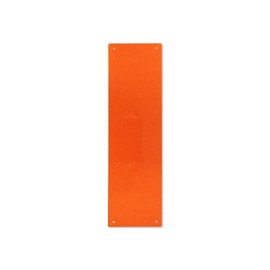Focus Plastics DOOR FINGER PLATE- 11 COLOURS (Orange)