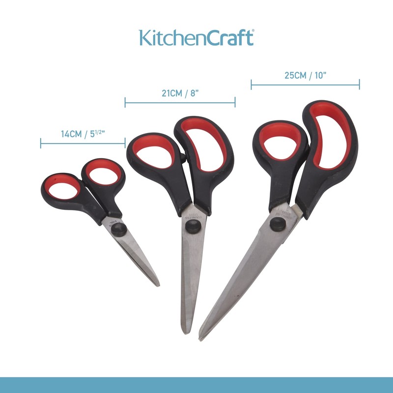 KitchenCraft Kitchen Scissors Set with Block, Multi Purpose Shears 4
