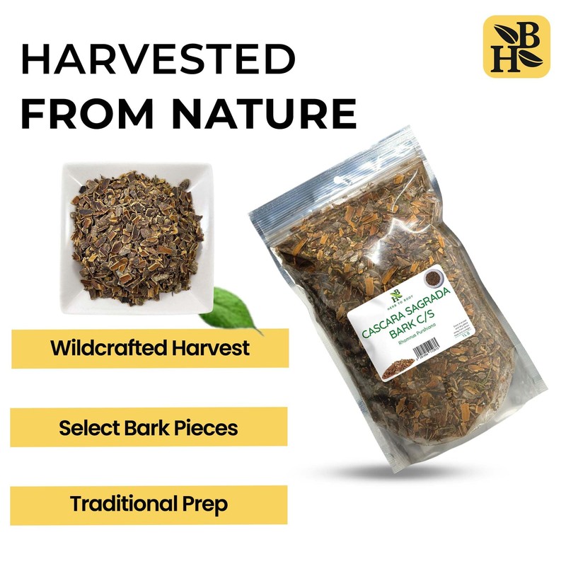 Herb To Body Cascara Sagrada Bark Cut & Sifted –