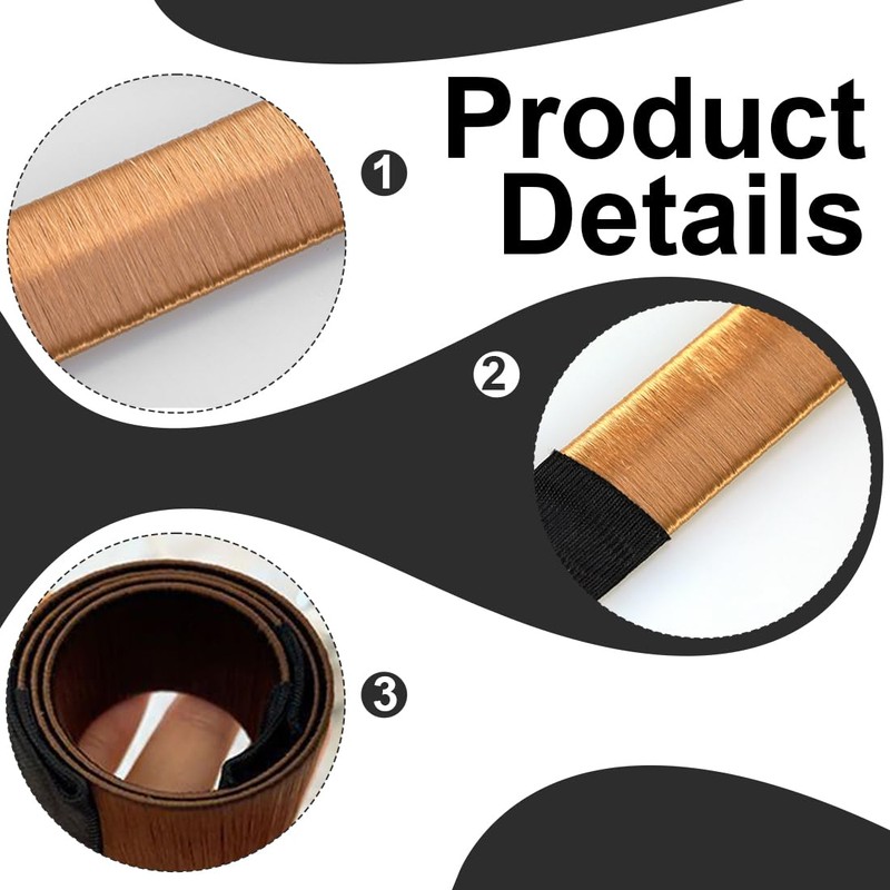 QOCUILC 2 Pack Straight Bun Tools with a Twist Hair