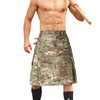GSGGIG Men's Kilt, Camo Scottish Outdoor Utility Kilt, 23" Length
