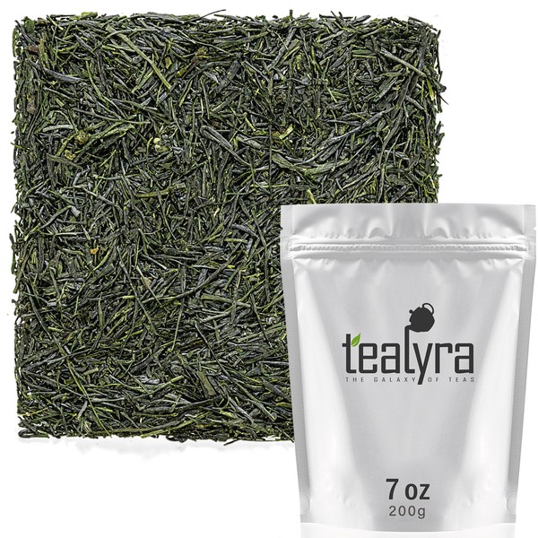 Tealyra - Gyokyro Shizuoka Japanese - Finest Hand Picked - Green Tea - Highest Premium Tea - Loose Leaf Tea - Organically Grown - 200g (7-ounce)