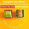 Square Silicone Lunch Box Dividers 6pcs - Bento Box Divider