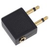 KAUMO Airplane Earphone Jack Converter Adapter, 3.5mm Dual Jack Converter,