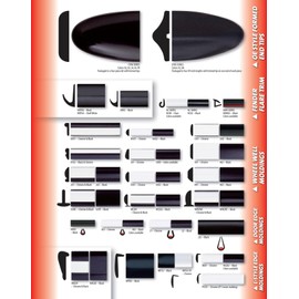 Trim-Gard 15/32" L-Shaped Door Edge Guard Modling RRT32-02-50 (Black, 50 Ft.)