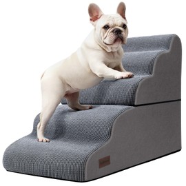 Dog Stairs and Ramp for High Bed, 5-Step Dog Steps for Small Dogs and Cats,Non-Slip Pet Stairs Suitable High Bed Climbing