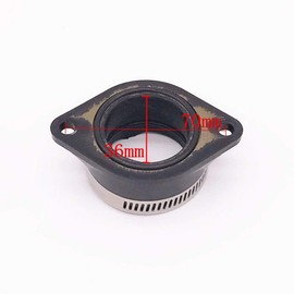 zalati Carburetor Intake Manifold Boot Metal and Rubber Accessory for GN250 Motorcycle Replacement Parts