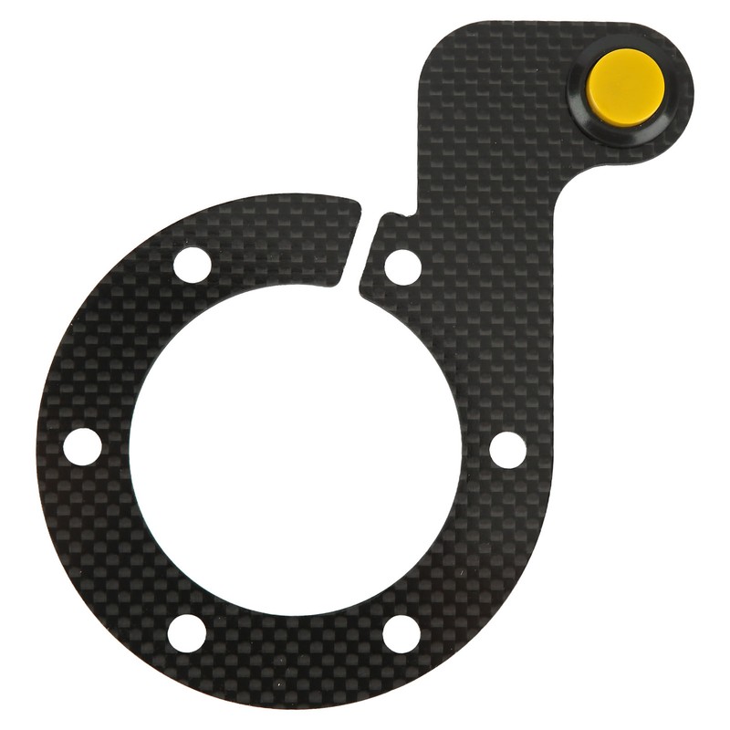 Steering Wheel Horn Button 6 Hole Carbon Fiber Comfortable Touch