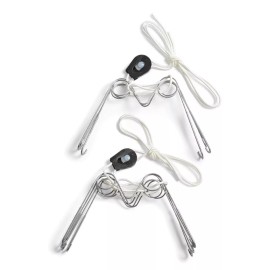 Display Buddie 2 Pack Adjustable Plate Hanger for Plates, Platters, Bowls, Tiles, Art, & Ova...