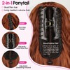 RONTAYA Ponytail Extension, Copper Red Claw Clip Ponytail Extensions for