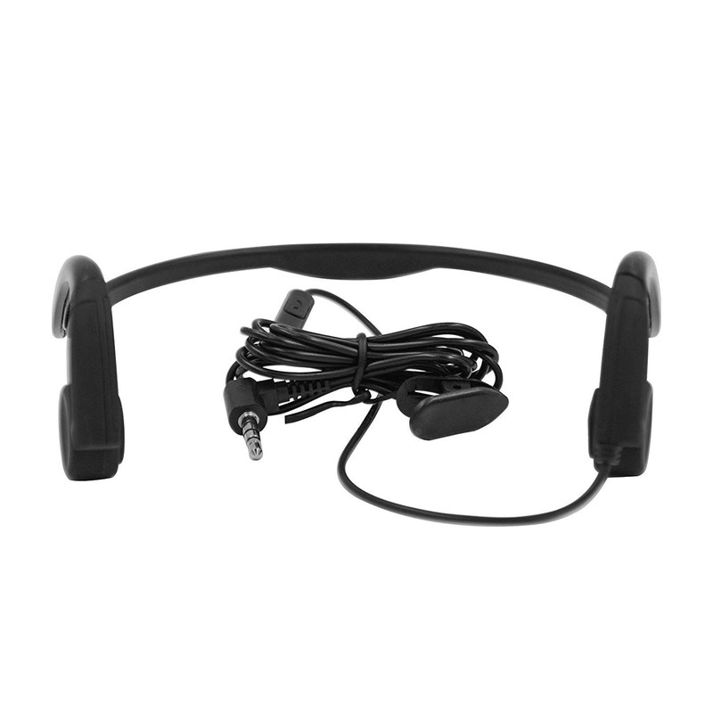 GZCRDZ Auriculares de conducción ósea con micrófono estéreo de oreja