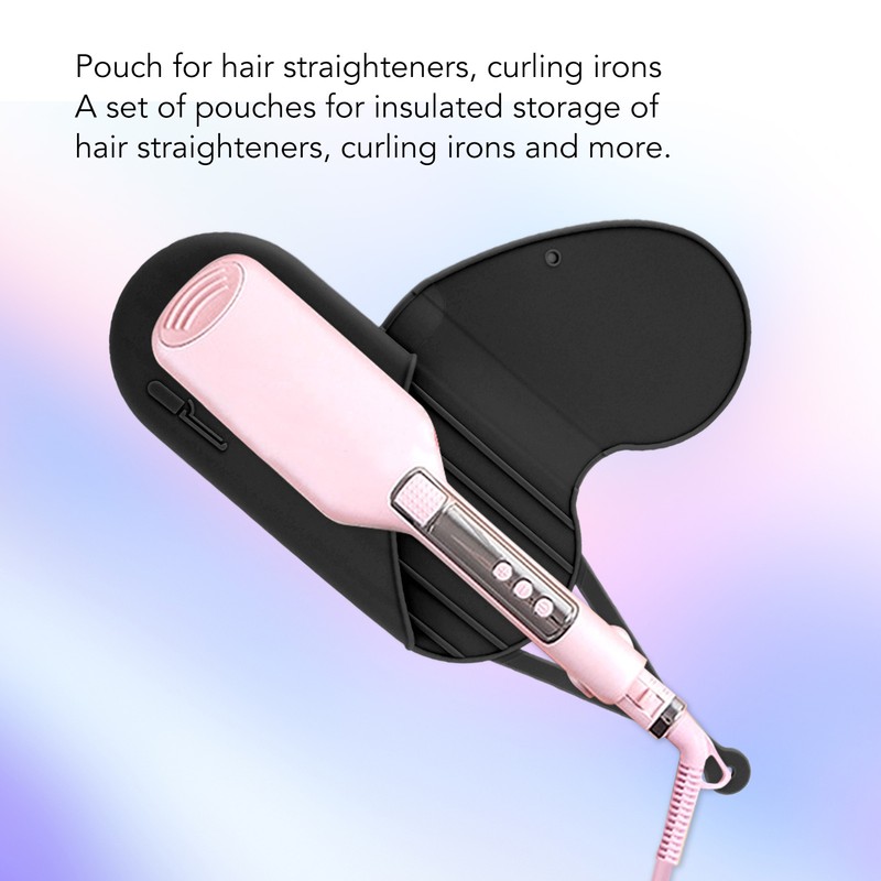 Silicone Heat Resistant Mat Pouch with Hanging Hole Portable Travel