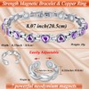 Cigmag Lymphatic Drainage Magnetic Bracelet for Women Titanium Steel Adjustable
