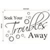 Lchen LC-Trading Soak Your Troubles Away PVC Wall Sticker Decal