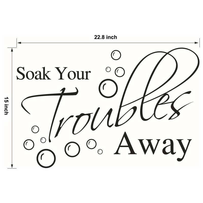 Lchen LC-Trading Soak Your Troubles Away PVC Wall Sticker Decal