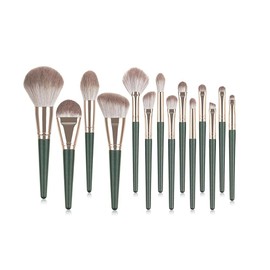 Betterlifewj Makeup Brushes, Blush Brush Eyeshadow Brush 14pc Make Up Brushes Set Storage Pouch for Daily and Professional Use