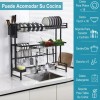 Best i Escurridores De Platos Fregadero 2niveles Ajustable 62-103cm