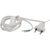 Unitec Euro-Zuleitung mit Schnurschalter weiss 2m
