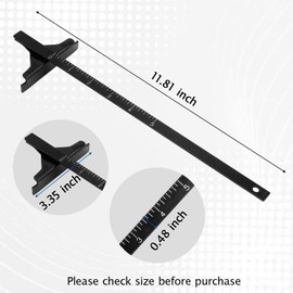 Edge Rip Guide for Ryobi P508 Circular Saw, Replacement Rip Fence Guide 204585001, Compatible with Ryobi P501G, P506, P507, P508, PCL500 (with Edge Guide Knob)