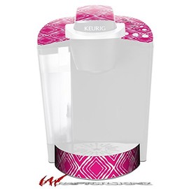 WraptorSkinz Decal Style Vinyl Skin compatible with Keurig K40 Elite Coffee Makers Wavey Hot Pink (Fuchsia) (COFFEE MAKER NOT INCLUDED)