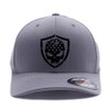 American Distressed Skull Custom Embroidered Flag 6277 Flex Fitted Hat