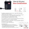 LUXOORO TSA Approved Luggage Lock with Alert Indicator, 3-Digit Resettable