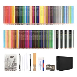 145 Piezas Kit De Dibujo Profesional 120 Dibujo Lapices De Colores 25 Sets De Herramientas De Dibujo Para Niños Niñas Adolescentes Laspang